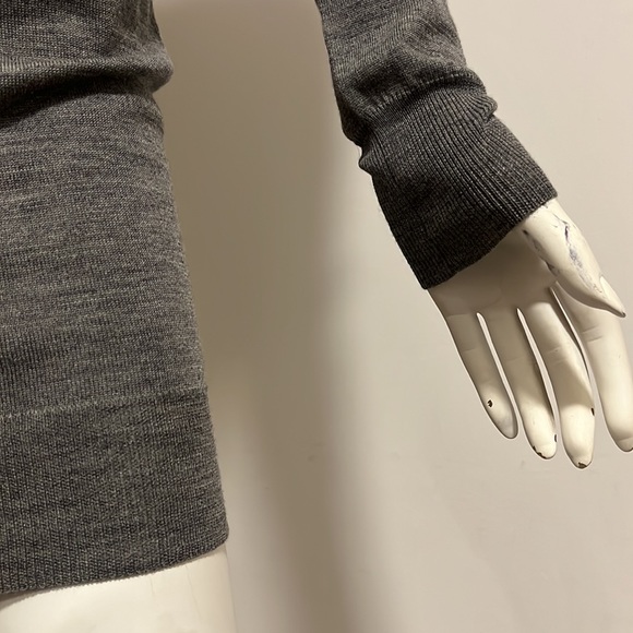 Joseph Grey Knit V-Neck Tunic S - Picture 6 of 10